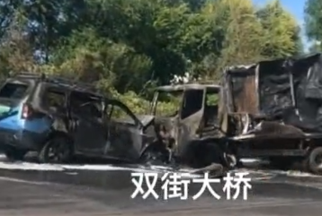 创牛配资 增程式电动车60km/h追尾后起火 车主怀疑车身质量问题